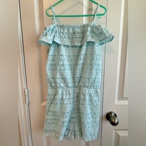 Kid’s Off-The-Shoulder Lace Romper